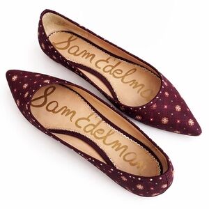 Sam Edelman • “Riviera” Wine Jacquard Flats